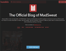 Tablet Screenshot of blog.madsweat.com